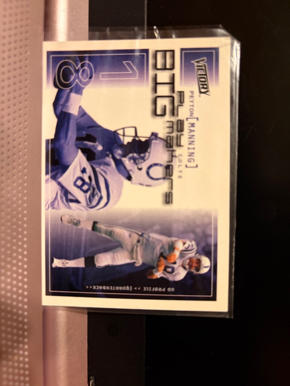 Topps Victory Peyton Manning Colts Blue White Football Card